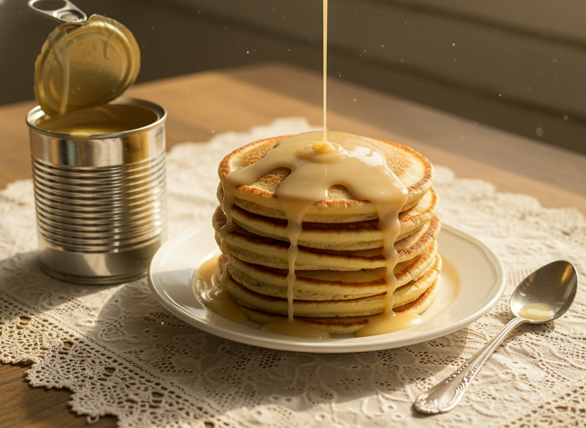 Блины со сгущенным молоком